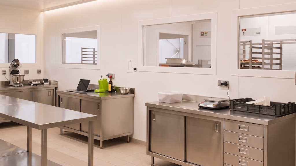 Cuisine centrale Atelier du Goût à Floirac, aménagée par Odetec pour 2000 repas par jour